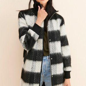 NVLT Brushed Buffalo Plaid Coat